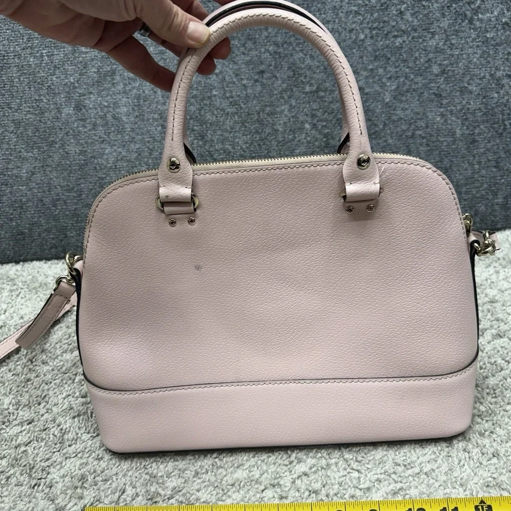 Kate Spade New York pink Satchel handbag purse detachable crossbody w/ wear